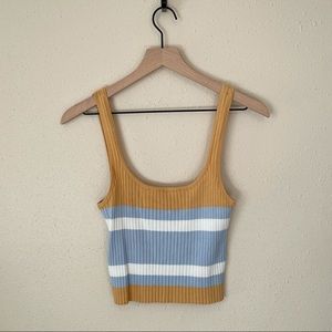 Striped Cropped Tank